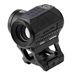 GOWUTAR GR23 Solar Green Dot Sight for Rifles, 3 MOA Durable Aluminum Green Dot Optic with Shake Awake (Green Dot)