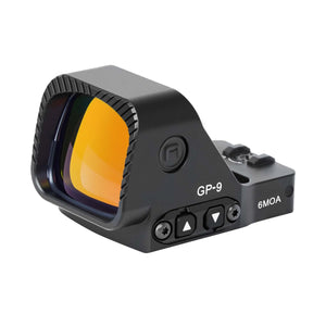 GOWUTAR GP-9 Competition-Ready Large Window Red Dot Sight 6 MOA RMR Footprint Red Dot Optic (Black, Red Dot)