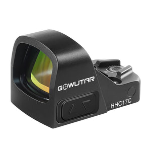GOWUTAR HHC17C Multiple Reticles Red Dot Sight for RMSc Footprint, 3 MOA Dot 46 MOA Circle Micro Pistol Red Dot Optic