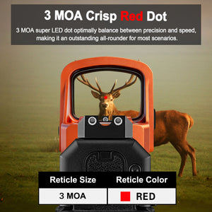 GOWUTAR HHC17R Color Anodized Micro RMSc Red Dot Sight, Carry Ready Pistol Reflex Sights