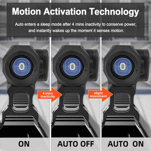 GOWUTAR GR23 Solar Green Dot Sight for Rifles, 3 MOA Durable Aluminum Green Dot Optic with Shake Awake (Green Dot)