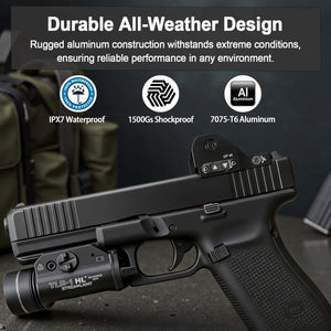 GOWUTAR GP-M Green Dot Sight Direct for Glock MOS Footprint, 3 MOA Motion Awake Reflex Sights