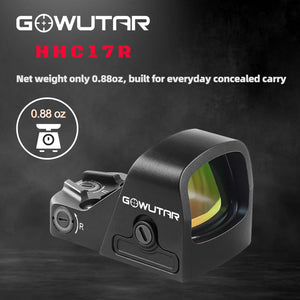 GOWUTAR HHC17R 3 MOA Micro Red Dot Sight for RMSc/407k/507k Footprint - Side Loading Battery Pistol Red Dot Optic Designed for Subcompact Setups