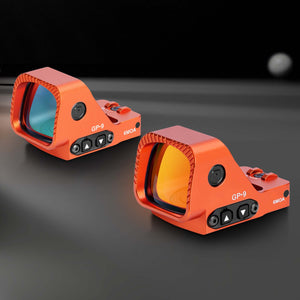 GOWUTAR GP-9 Competition-Ready Green Dot Sight -  6 MOA Large Window RMR Footprint Green Dot Optic (Orange, Green Dot)