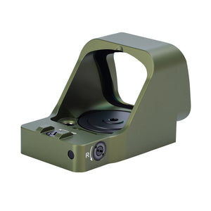 GOWUTAR GP-9 Competition-Ready Green Dot Sight -  6 MOA Large Window RMR Footprint Green Dot Optic (Army Green, Green Dot)