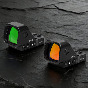 GOWUTAR GP-9 Competition-Ready Large Window Red Dot Sight, 6 MOA RMR Footprint Red Dot Optic (Black, Red Dot)
