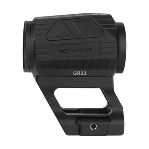 GOWUTAR GR23 Solar Red Dot Sight for Rifle - 3 MOA Shake Awake Reflex Sight - Durable Red Dot Scope with Riser (Red Dot)