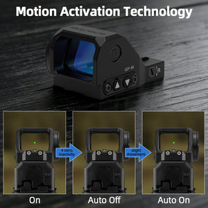GOWUTAR GP-M Green Dot Sight Direct for Glock MOS Footprint, 3 MOA Motion Awake Reflex Sights