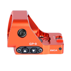 GOWUTAR GP-9 Competition-Ready Red Dot Sight -  6 MOA Large Window RMR Footprint Red Dot Optic (Orange, Red Dot)