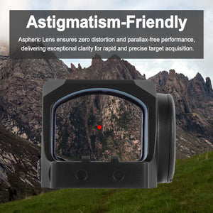 GOWUTAR GP-3 Open Red Dot Sight for RMSc Footprint, 3 MOA Micro Reflex Sights with Astigmatism Friendly Aspheric Lens