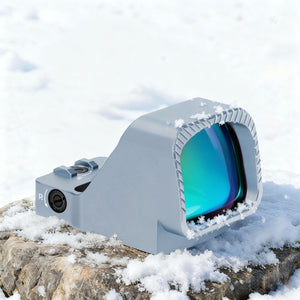 GOWUTAR GP-9 Competition-Ready Green Dot Sight -  6 MOA Large Window RMR Footprint Green Dot Optic (Grey, Green Dot)