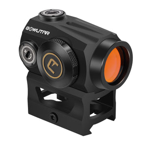 GOWUTAR HHC-B22 Red Dot Sight for Rifles - 3 MOA Compact Shake Awake Reflex Optic for Picatinny Rails, 1x20mm Durable Rifle Scope with Absolute Co-Witnes Riser & Low Mount