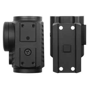 GOWUTAR GR23 Solar Red Dot Sight for Rifle - 3 MOA Shake Awake Reflex Sight - Durable Red Dot Scope with Riser (Red Dot)