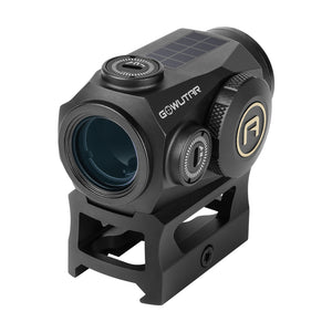 GOWUTAR HHC-B22S Solar Green Dot Sight for Rifles, with Absolute Co-Witness Riser & Low Mount