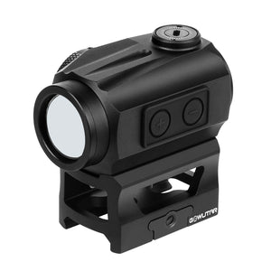 Front angled view of the GOWUTAR HHC-B22 rifile green dot sight