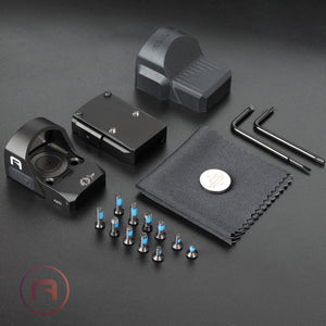 Package Contents of GOWUTAR A20G rmr footprint pistol green dot optic