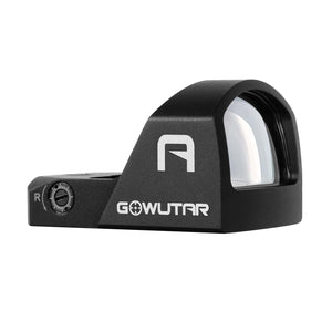 Front angled view of the GOWUTAR A20G rmr footprint green dot optic