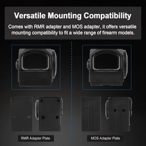 GOWUTAR EP-20 enclosed green dot sight comes with rmr & mos adapter plates