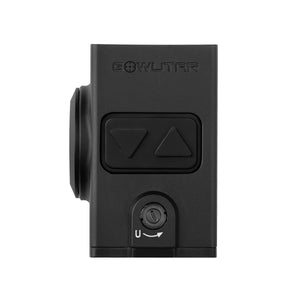 GOWUTAR EP-30 ACRO footprint enclosed red dot sight shown in top view