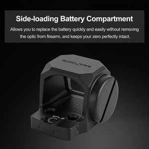 gowutar gp-3 micro green dot sight side-loading battery