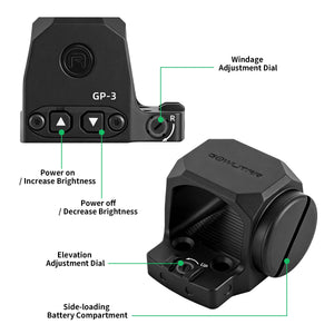 gowutar gp-3 rmsc green dot sight details