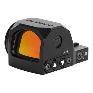 Front angled view of the GOWUTAR GP-6 rmr footprint red dot optic for pistols