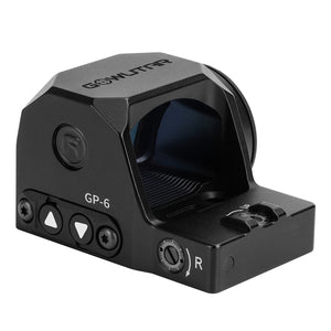 Rear angled view of the GOWUTAR GP-6 rmr footprint red dot optic