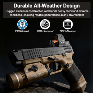 GOWUTAR GP-6 pistol rmr green dot sight with rugged aluminum housing