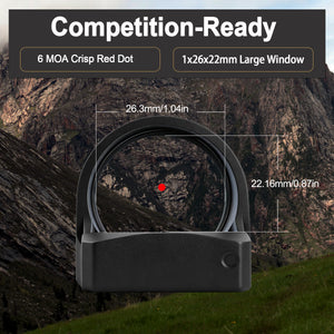 GOWUTAR GP-7 rmr footprint red dot optic with competition ready large window
