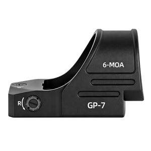 Side view of the GOWUTAR GP-7 large window rmr red dot sight