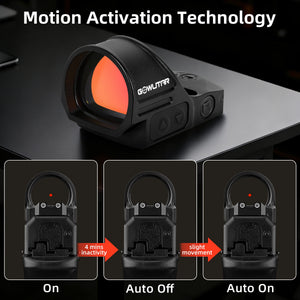 GOWUTAR GP-7 large window red dot sight featuring Shake Awake technology