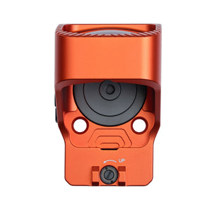 Top view of the GOWUTAR GP-9 orange rmr footprint 6 MOA pistol optic