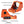 GOWUTAR GP-9 orange optic diagram highlighting the top battery compartment, elevation and windage adjustments, and brightness controls