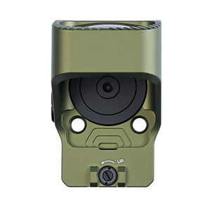 Top view of the GOWUTAR GP-9 army green large window pistol green dot optic