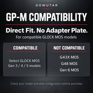GOWUTAR GP-M red dot sight direct-mount for GLOCK MOS pistols
