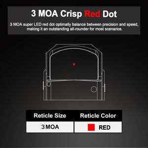 GOWUTAR GP1 3 MOA red dot reticle