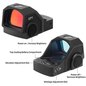 GOWUTAR GP1 rmsc pistol red dot sight details