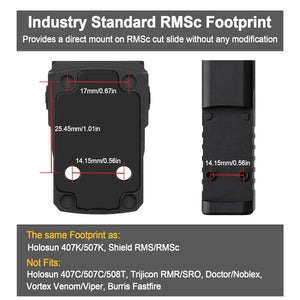 GOWUTAR GP1 rmsc footprint micro red dot sight