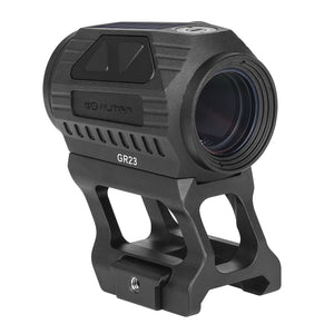 Rear angled view of the GR23 solar red dot sight for rifles