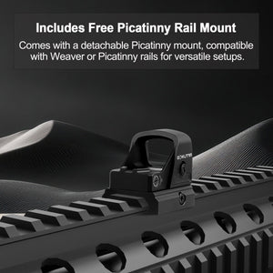 GOWUTAR HHC17G micro green dot sight with picatinny rail mount for shotguns and rifles