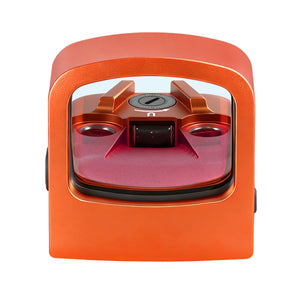 Front view of the GOWUTAR HHC17R rmsc red dot sight orange