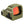 Front angled product view of the GOWUTAR HHC17R micro rmsc red dot sight army green color