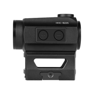 GOWUTAR HHC-B22S Solar Green Dot Sight for Rifles, with Absolute Co-Witness Riser & Low Mount