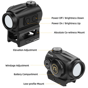 Product details of the GOWUTAR HHC-B22 rifle green dot sight