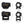 Product dimensions of the GOWUTAR HHC-B22 rifile green dot sight