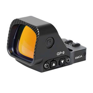 GOWUTAR GP-9 Competition-Ready Large Window Red Dot Sight, 6 MOA RMR Footprint Red Dot Optic (Black, Red Dot)