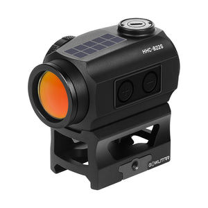 GOWUTAR HHC-B22S Solar Red Dot Sight for Rifles, with Absolute Co-Witness Riser & Low Mount