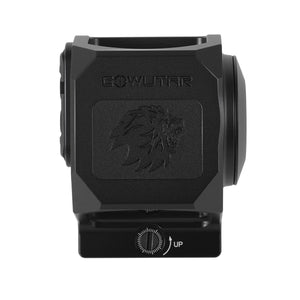 Top view of the GOWUTAR EP-20 pistol enclosed green dot sight